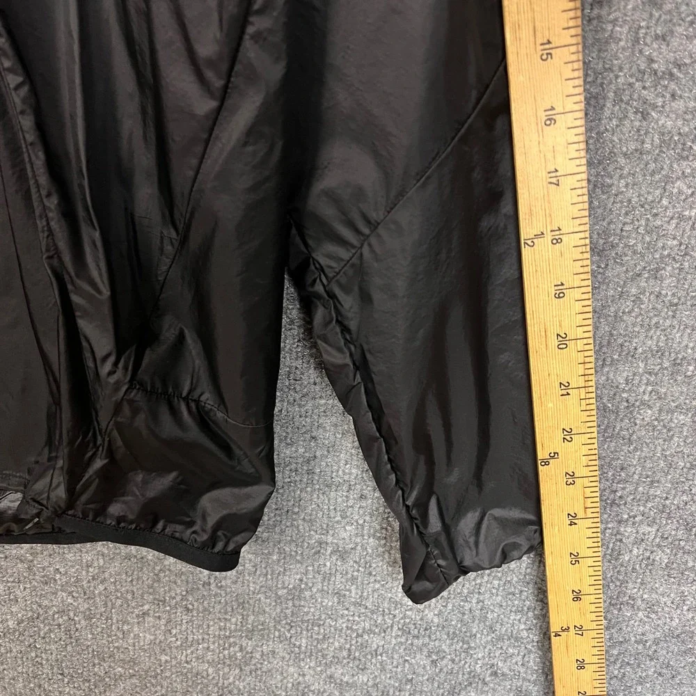The North Face Windbreaker Jacket Mens Small Black Excellent Full Zip Hooded